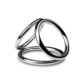 Sinner - Triad Chamber Metalen Cock- En Balring - Medium - PlayForFun